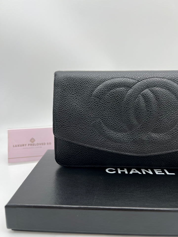 CHANEL CAVIAR TIMELESS CLUTCH