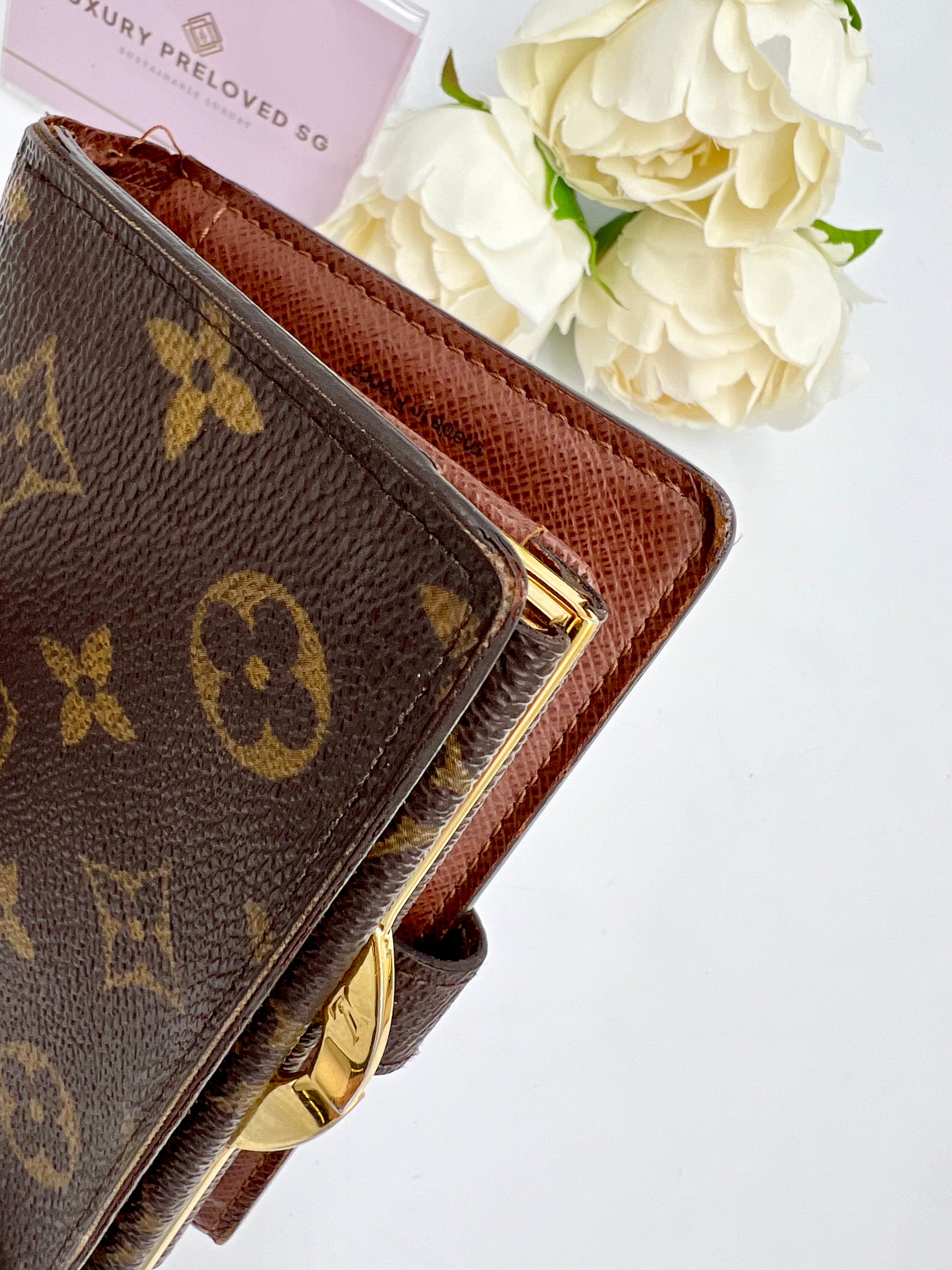 Louis Vuitton kisslock wallet sale