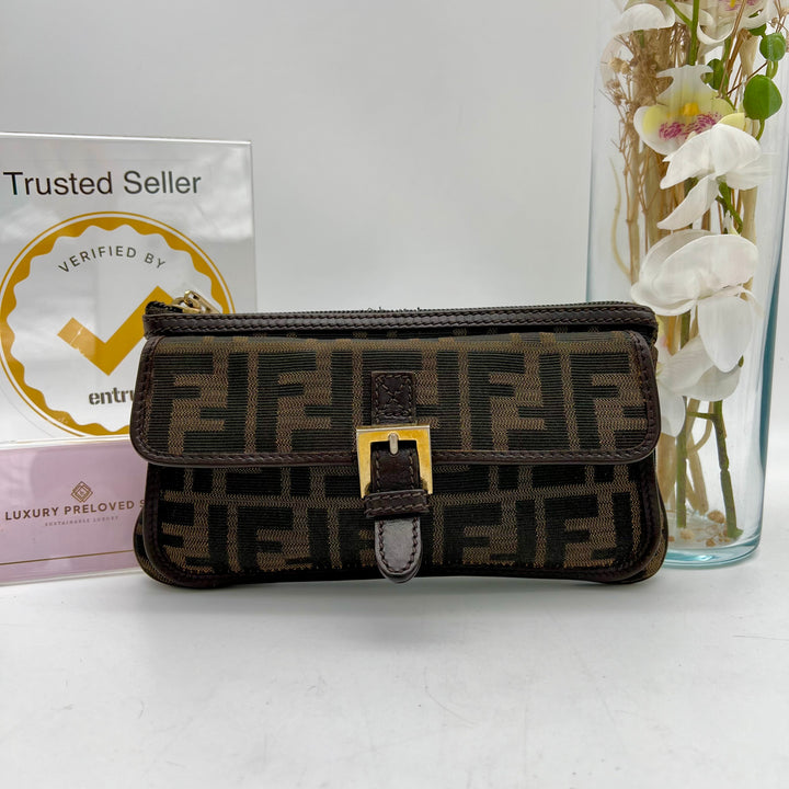 FENDI ZUCCA CLUTCH