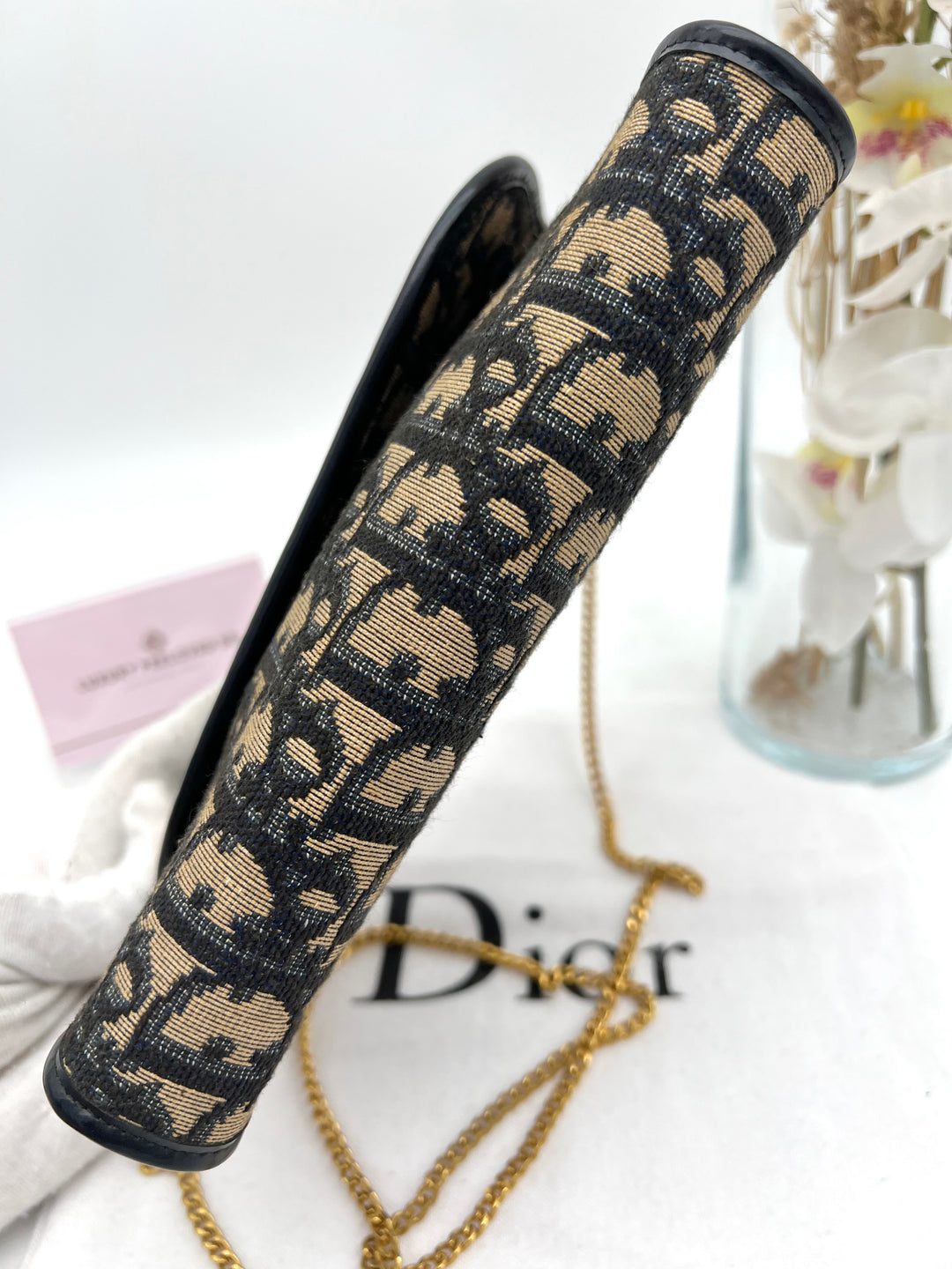 CHRISTIAN DIOR VINTAGE SHOULDER CHAIN BAG