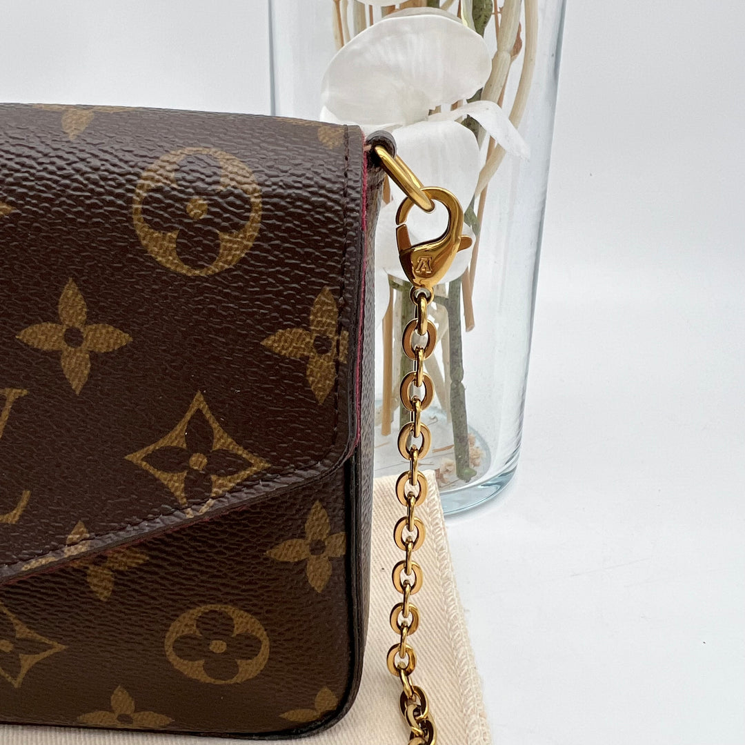 LOUIS VUITTON FELICIE MONOGRAM( RFID )