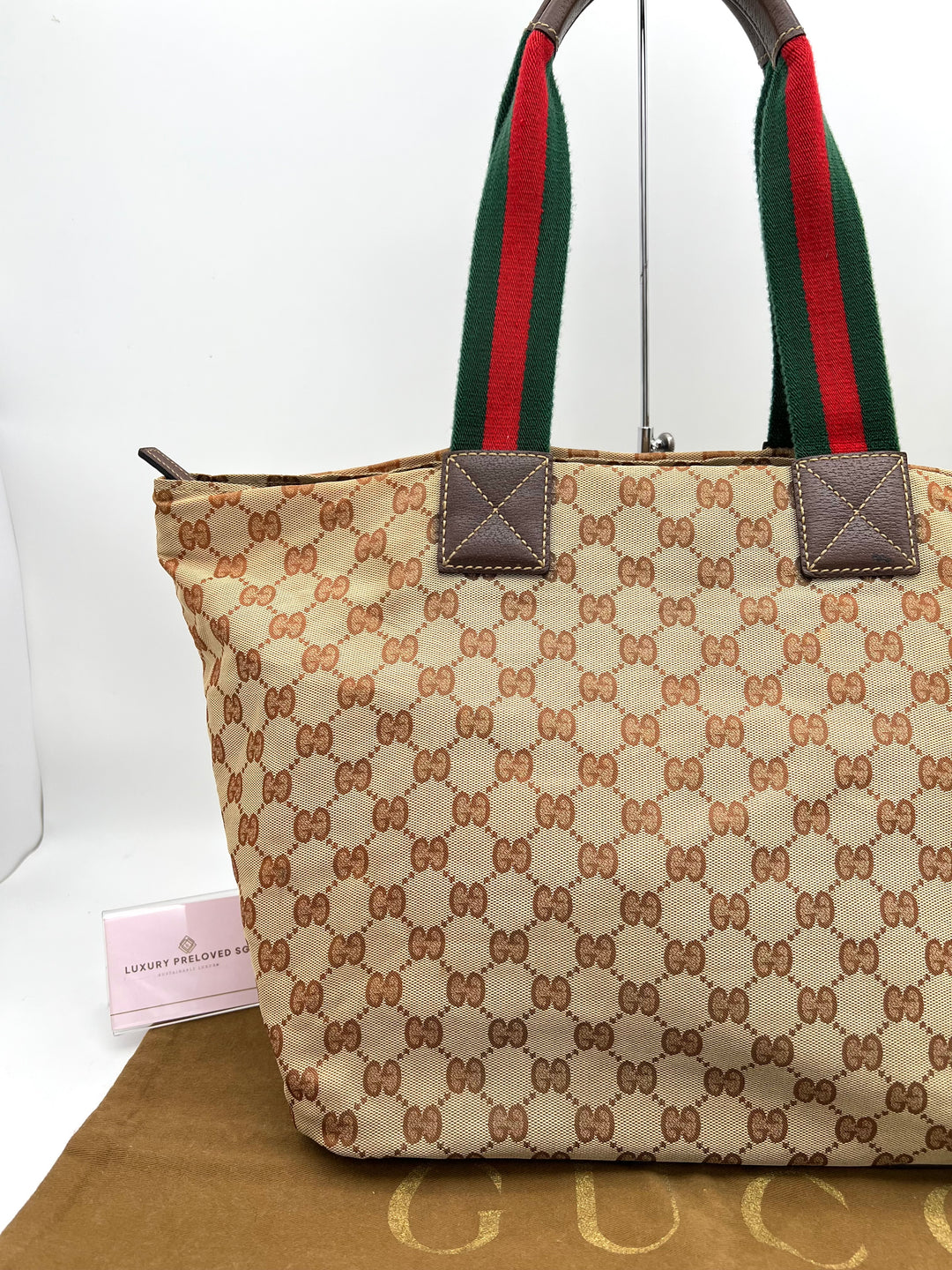 GUCCI OPHIDIA CANVAS TOTE BAG