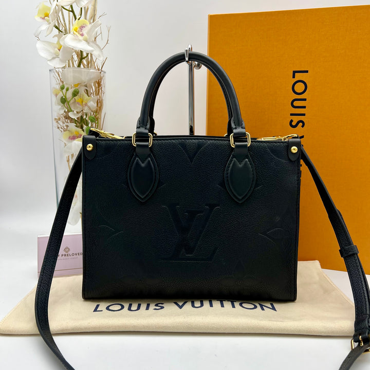 LOUIS VUITTON ON THE GO PM EMPREINTE