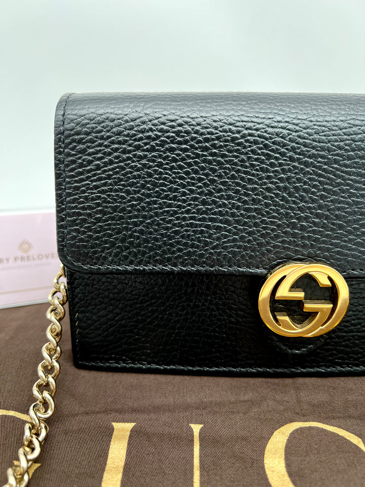 GUCCI CALFSKIN INTERLOCKING WOC