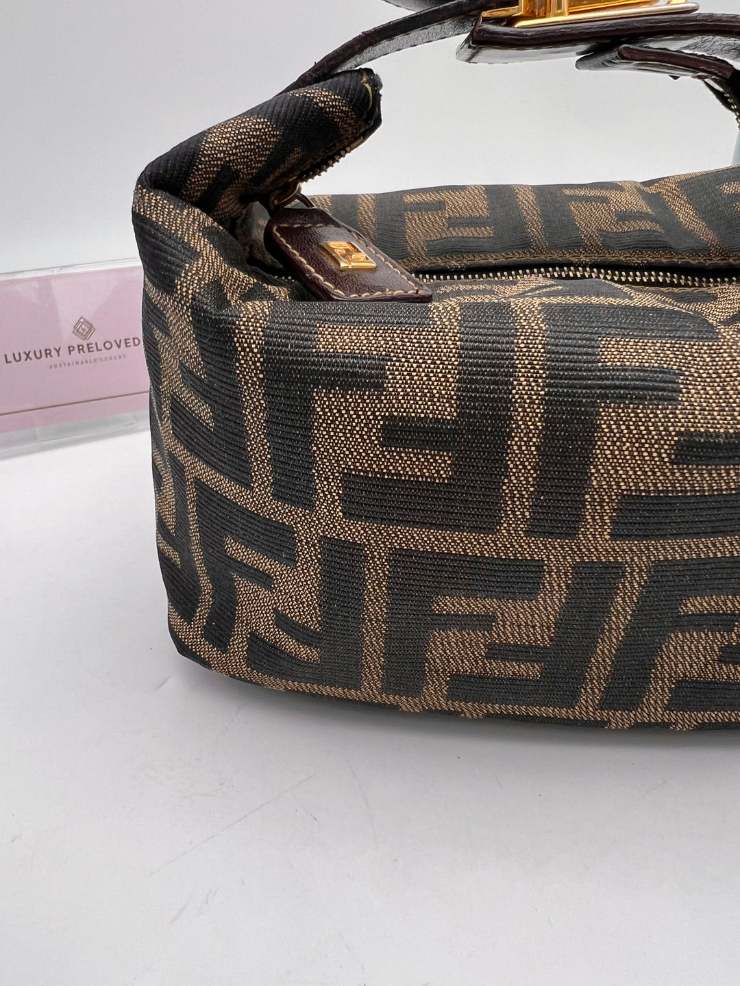 FENDI ZUCCA CANVAS SMAL HANDBAG
