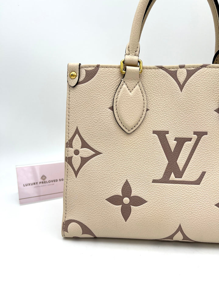 LOUIS VUITTON ON THE GO PM EMPREINTE
