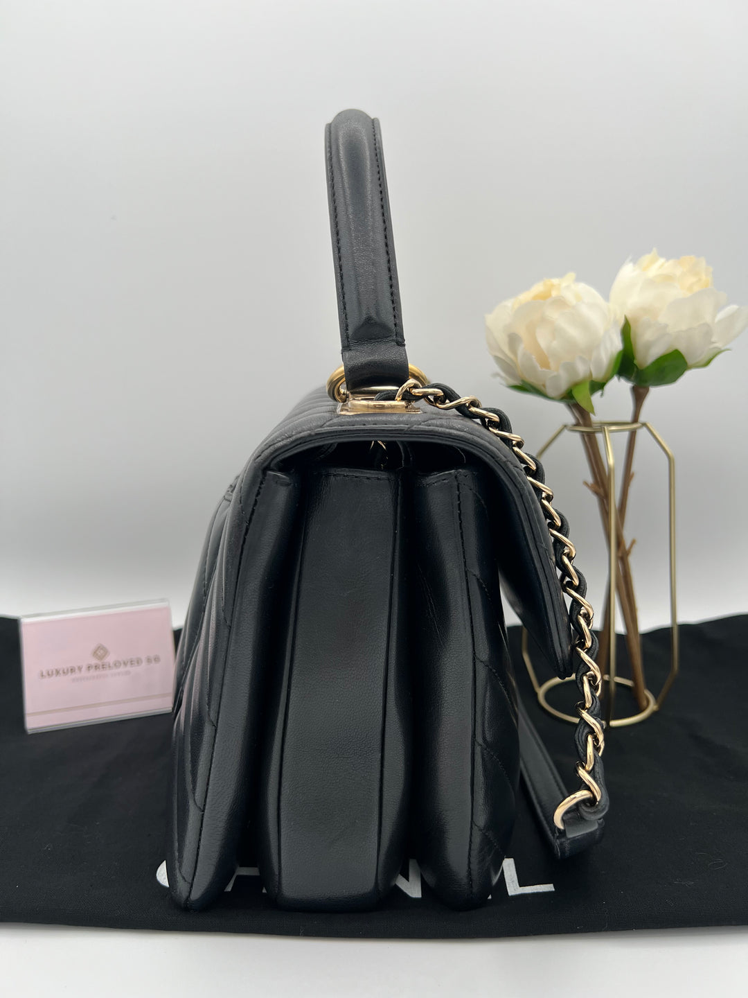 CHANEL TRENDY CHEVRON LAMBSKIN NO.25