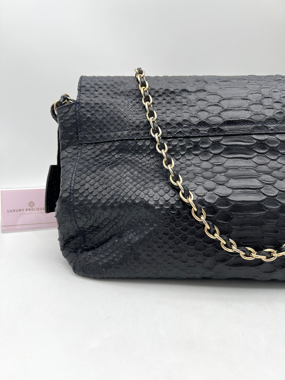 MULBERRY LILY PHYTHON CHAIN SHOULDER BAG