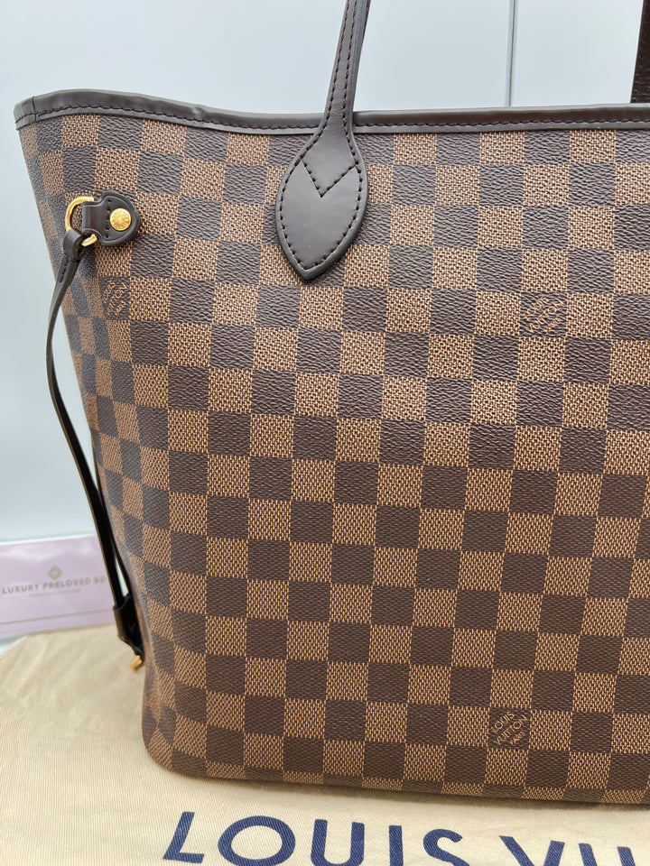 LOUIS VUITTON NEVERFULL MM DAMIER W/ POUCH (RFID)