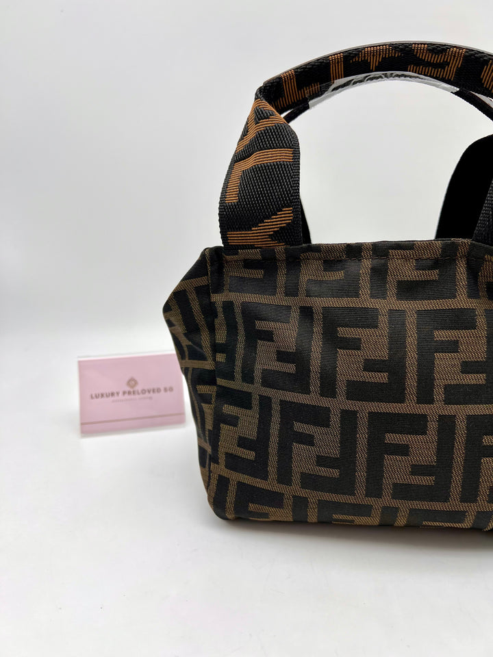 FENDI CANVAS SMAL HANDBAG