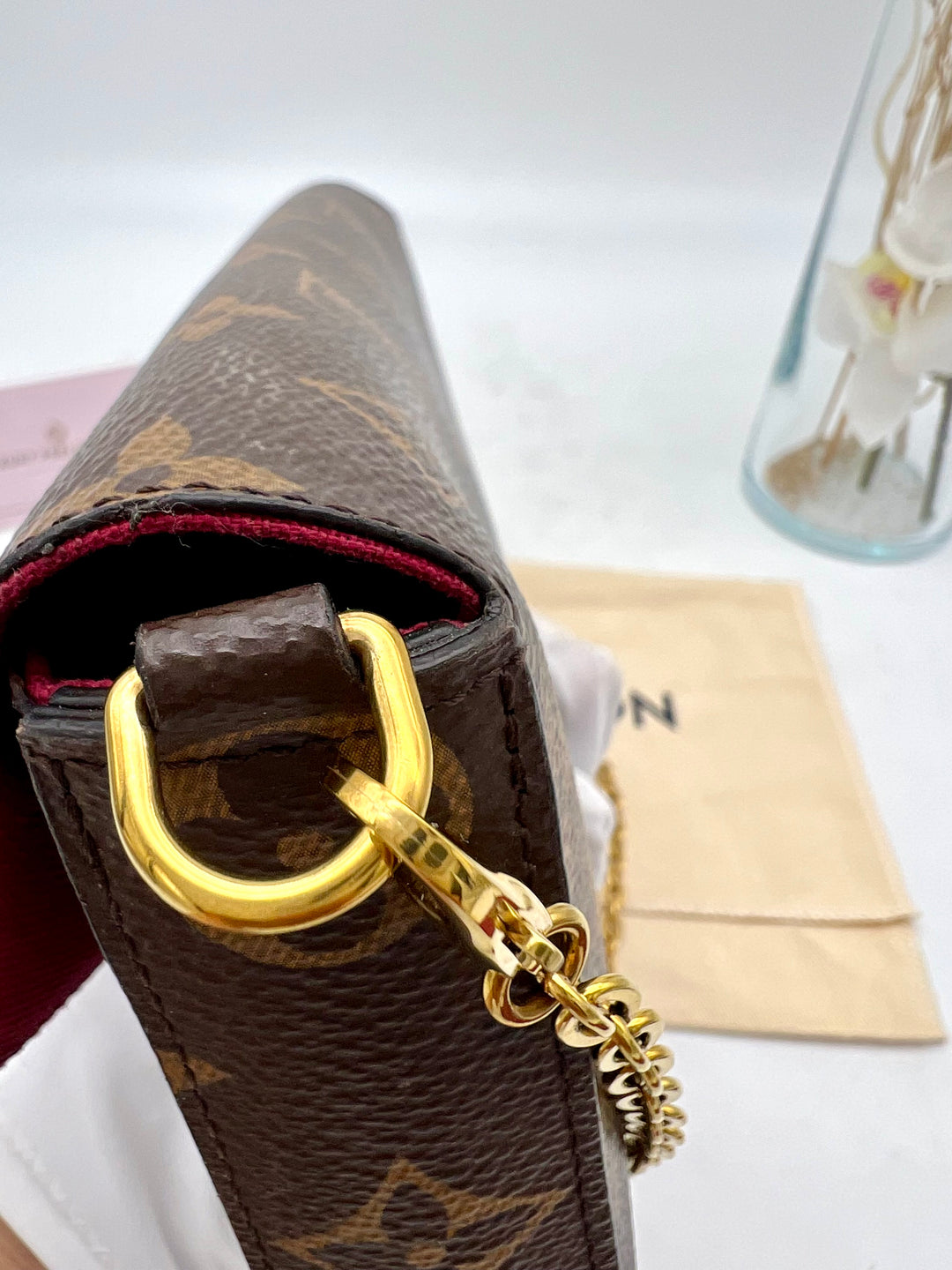 LOUIS VUITTON FELICIE DAMIER EBENE