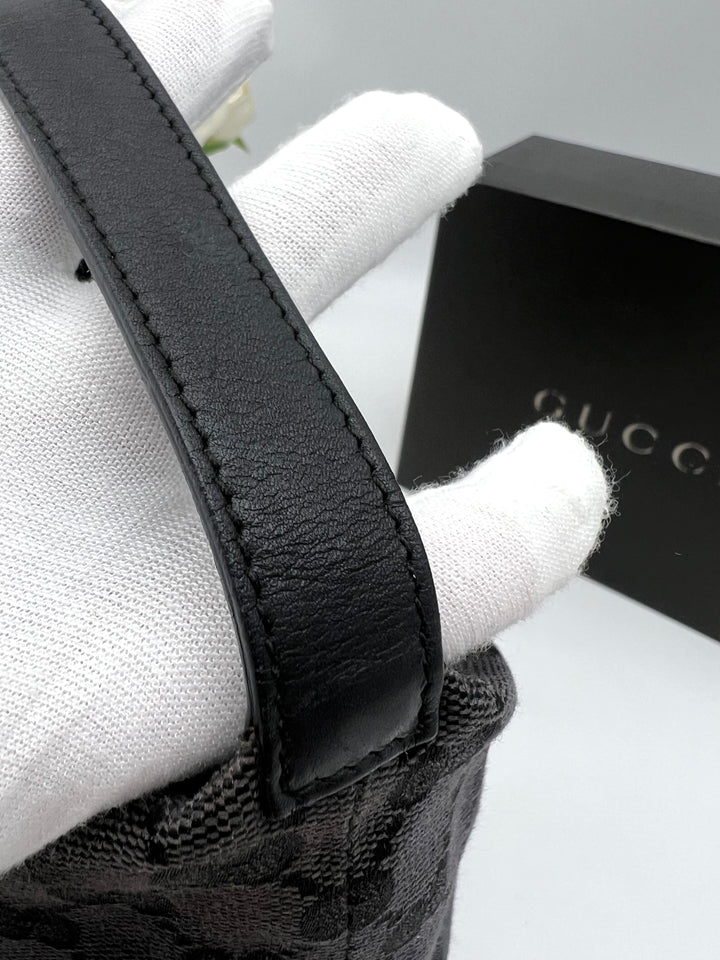 GUCCI GG CANVAS HOBO SMALL BAG