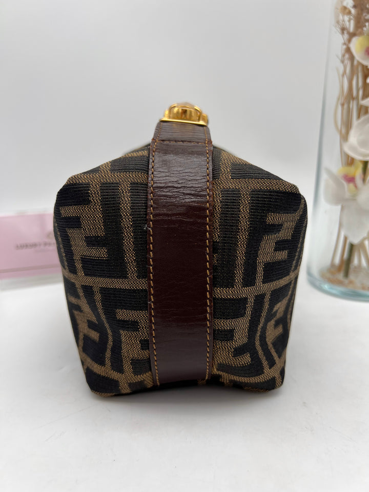 FENDI ZUCCA CANVAS SMAL HANDBAG