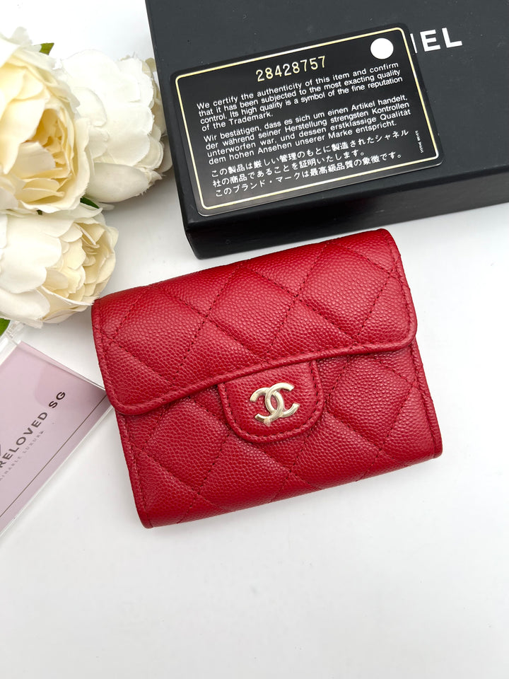 CHANEL CLASSIC SMALL FLAP CAVIAR WALLET
