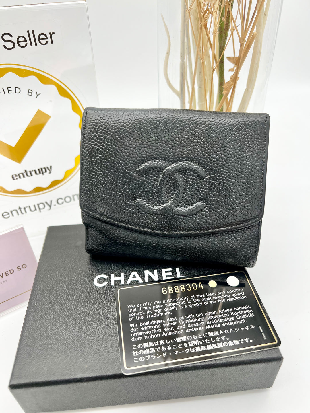 CHANEL CAVIAR TIMELESS WALLET VINTAGE