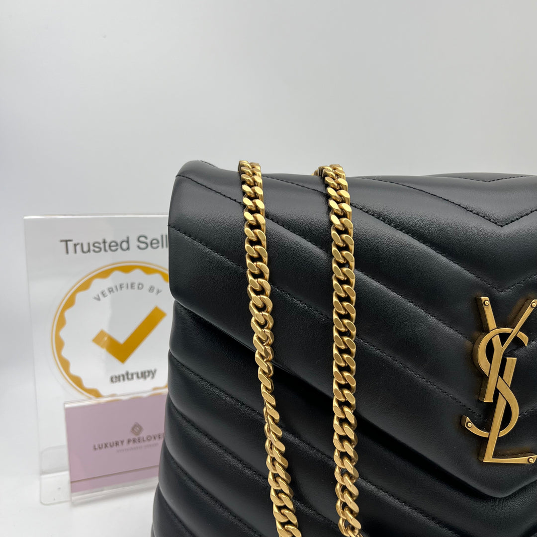 YVES SAINT LAURENT Y CALFSKIN QUILTED MONOGRAM