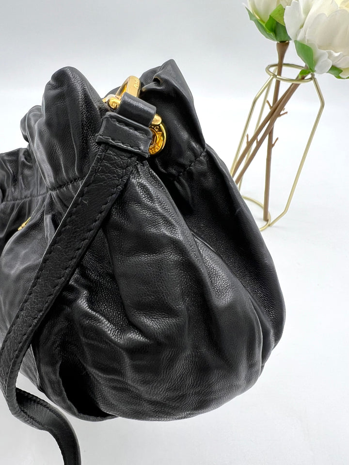 PRADA ANTIQUE NAPPA BANDOLIERS SLING BAG
