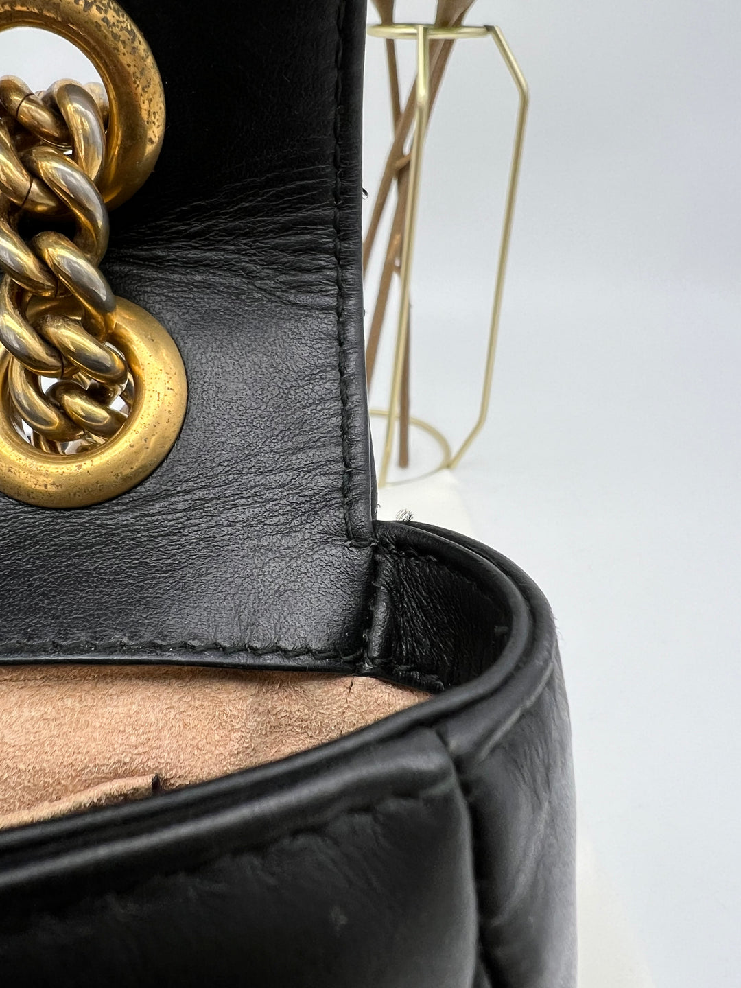 GUCCI MARMONT QUILTED GHW SHOULDER BAG