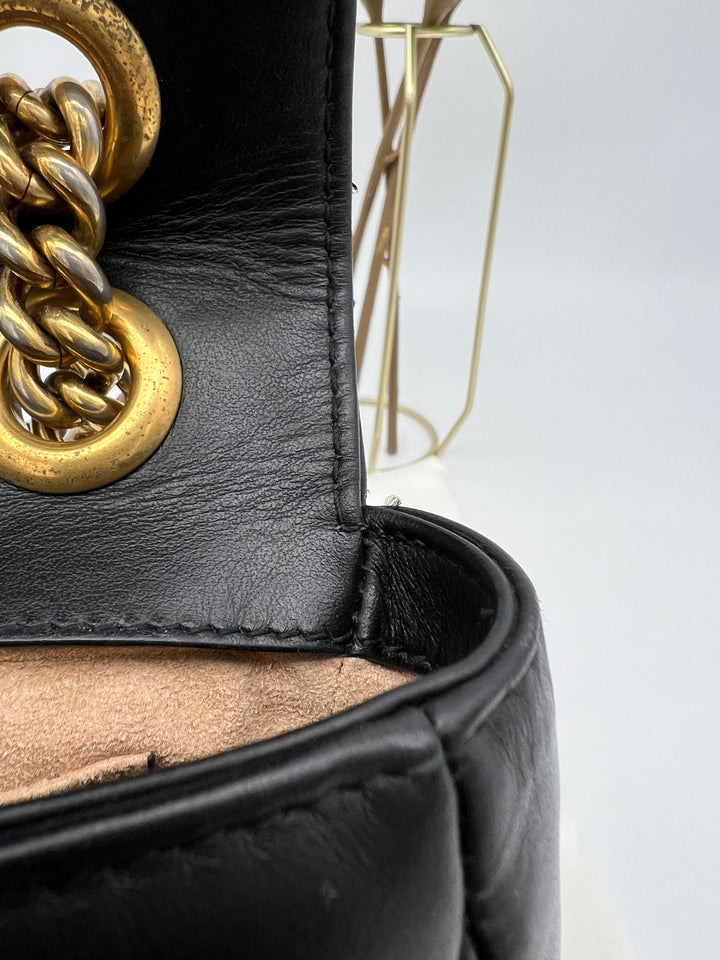 GUCCI MARMONT QUILTED GHW SHOULDER BAG