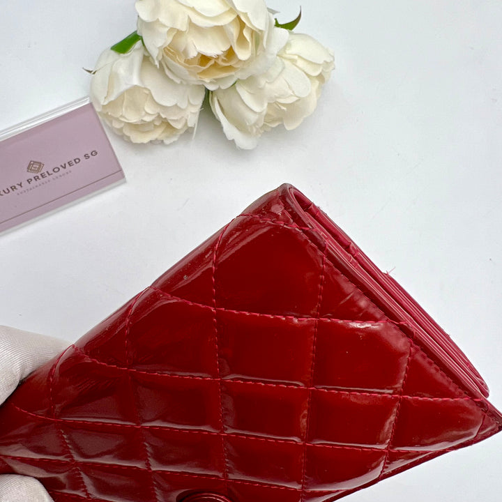 CHANEL WALLET PATENT