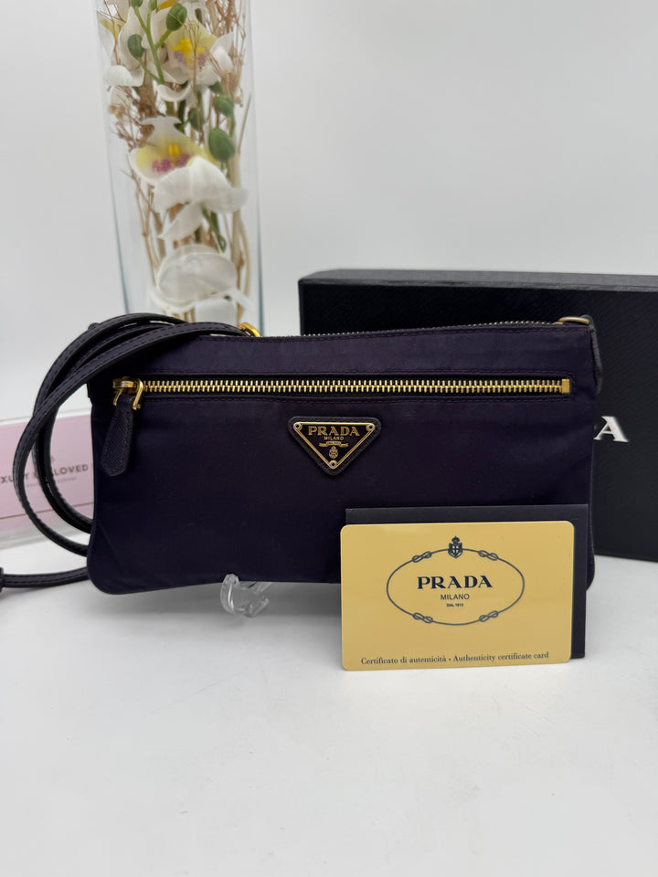 PRADA NYLON & SAFFIANO SLING
