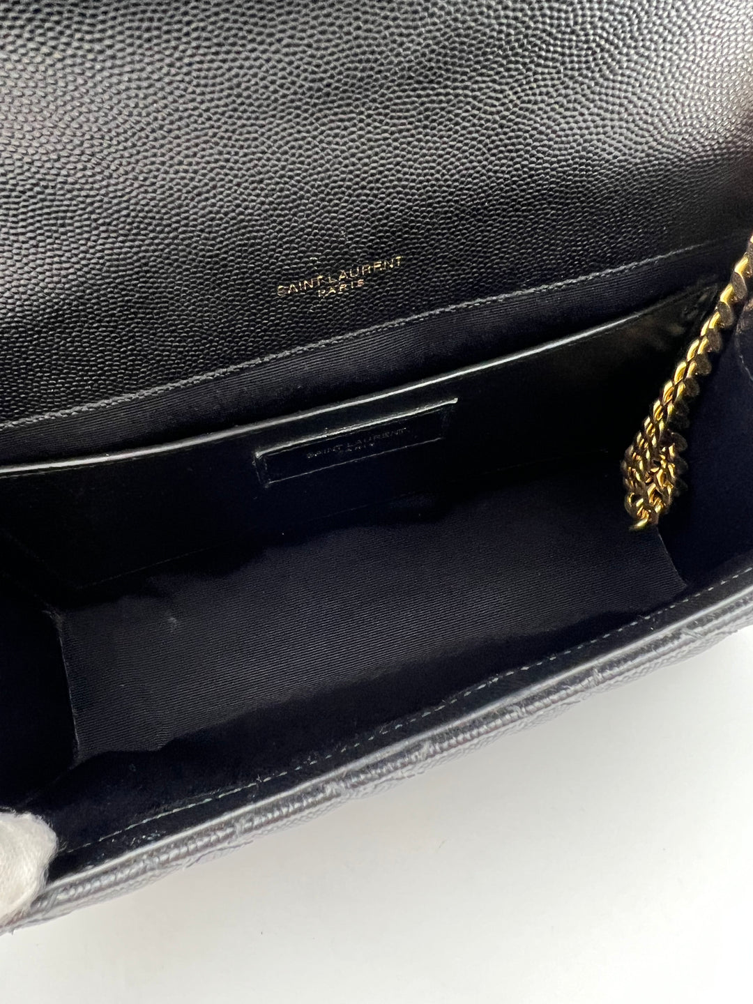 YVES SAINT LAURENT MEDIUM ENVELOPE LEATHER GHW