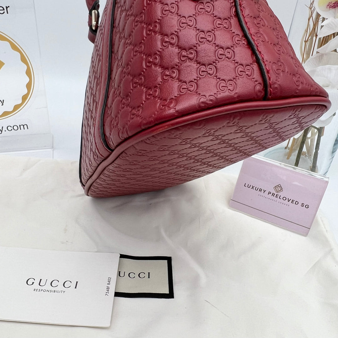 GUCCI MICROGUCCIMA MINI DOME 2 WAY BAG