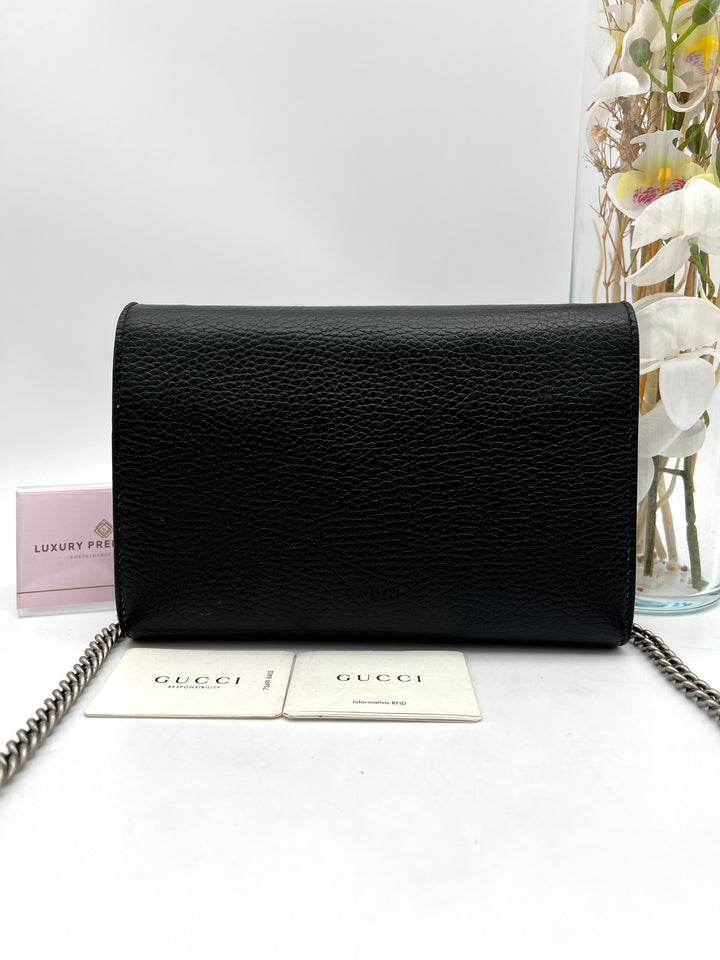 GUCCI DIONYSUS TEXTURED CALF SKIN CRYSTAL WOC
