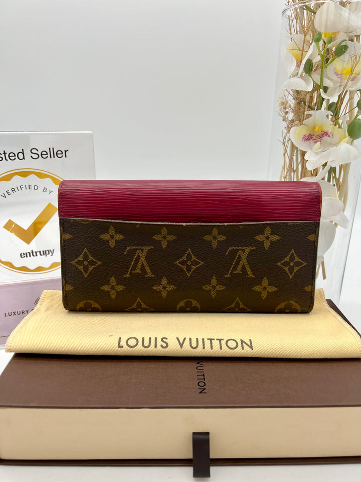 LOUIS VUITTON FUCHIA EPI MARIE WALLET