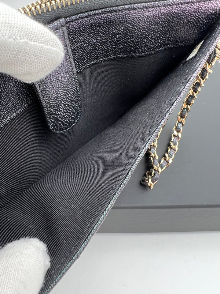 CHANEL CAVIAR CHAIN WRISTLET GHW