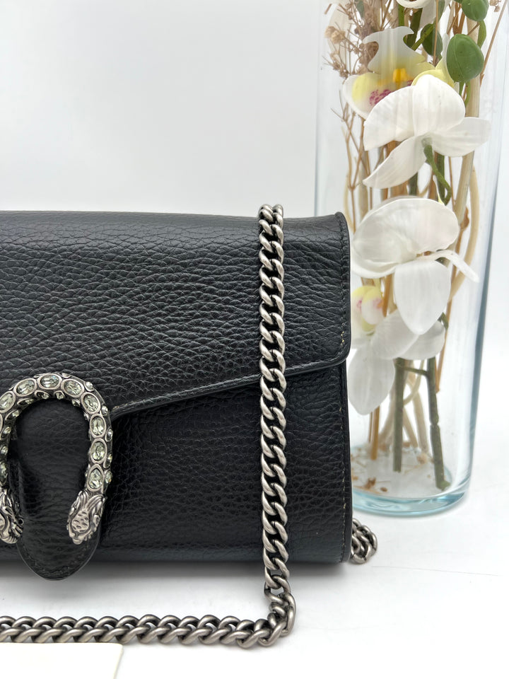 GUCCI DIONYSUS TEXTURED CALF SKIN CRYSTAL WOC