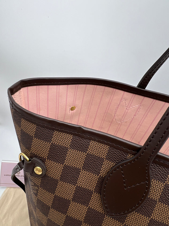 LOUIS VUITTON NEVERFULL MM DAMIER W/ POUCH (RFID)