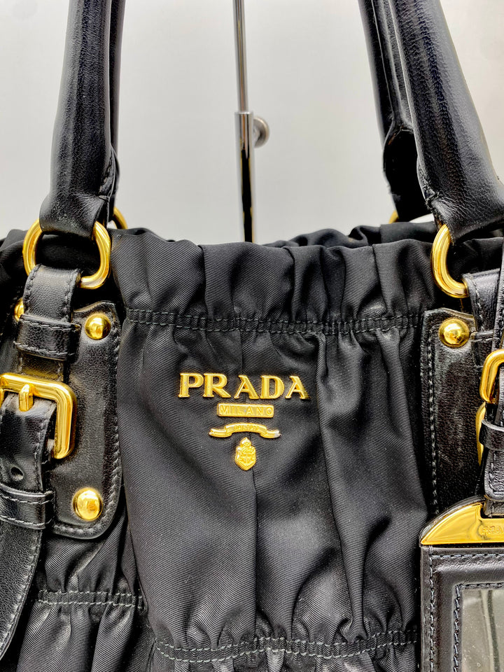 PRADA GUAFRE LEATHER 2 WAY BAG