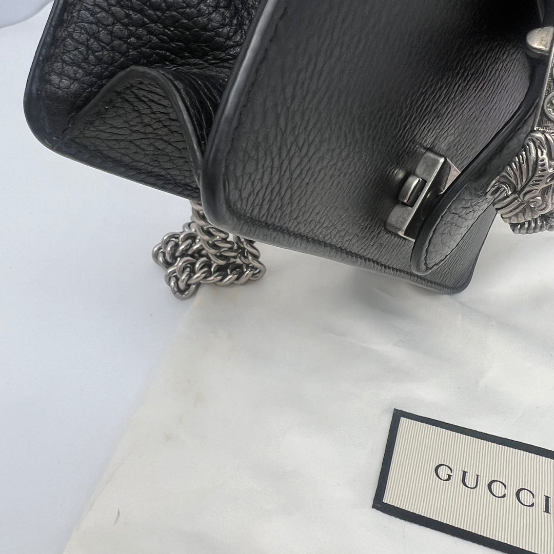 GUCCI DIONYSUS BLACK LEATHER