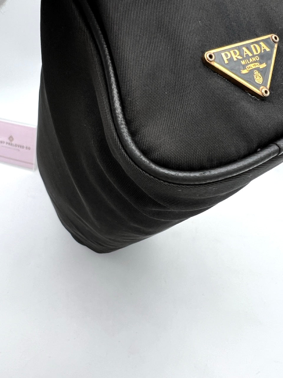 PRADA QUILTED NYLON SHOULDER BAG