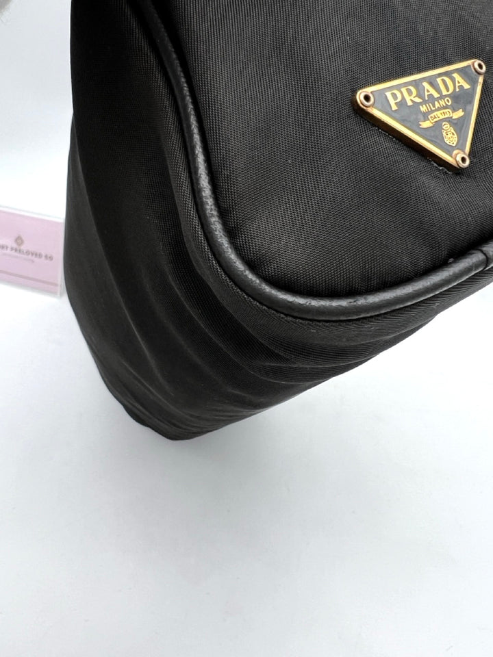 PRADA QUILTED NYLON SHOULDER BAG