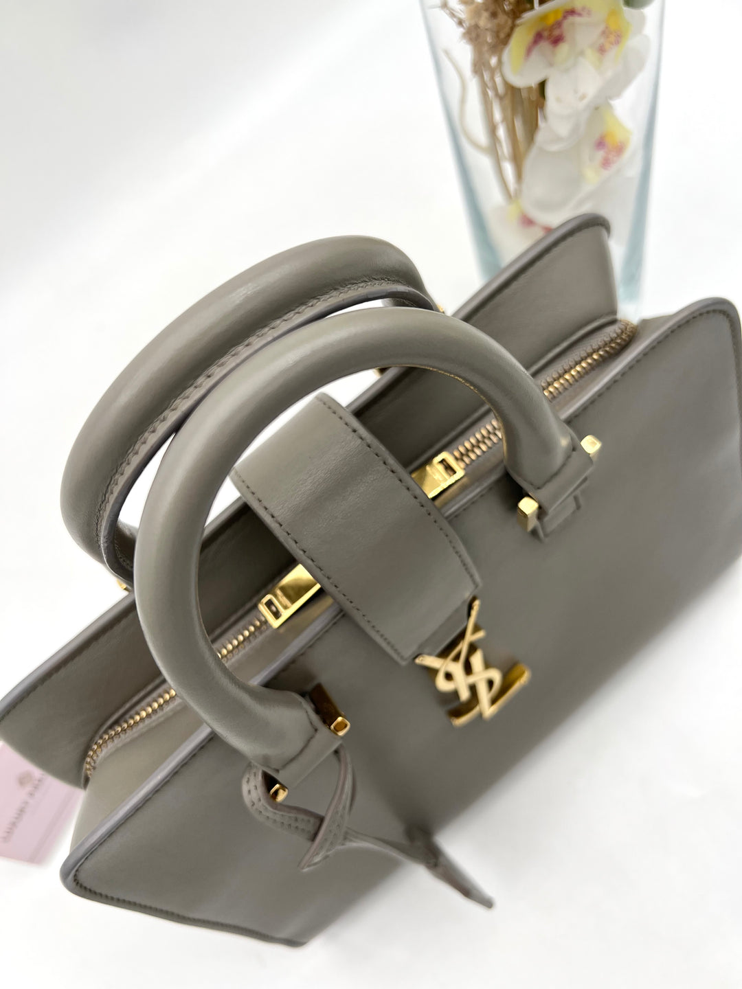 YVES SAINT LAURENT MONOGRAM CABAS BAG