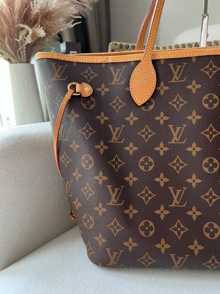LOUIS VUITTON NEVERFULL MM MONOGR W/ POUCH ( RFID )