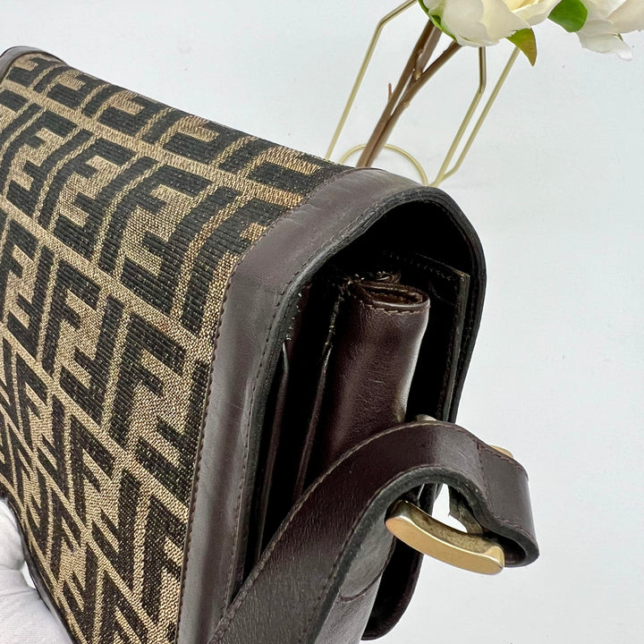 FENDI ZUCCA SHOULDER BAG