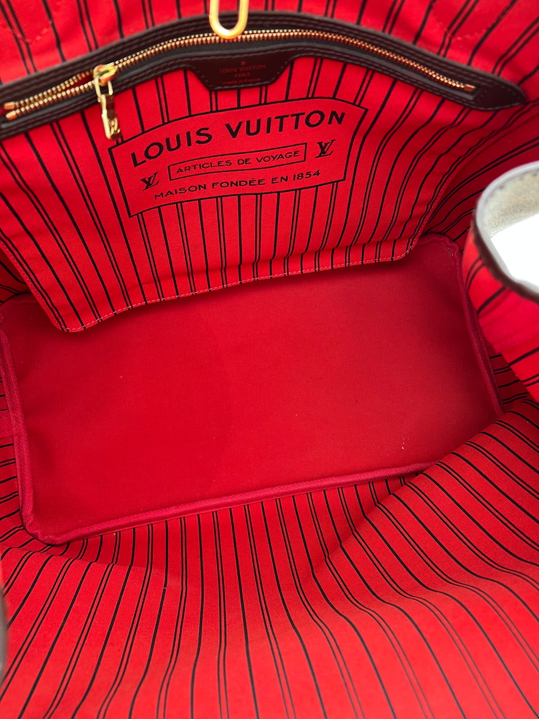LOUIS VUITTON NEVERFULL GM DAMIER W/ POUCH