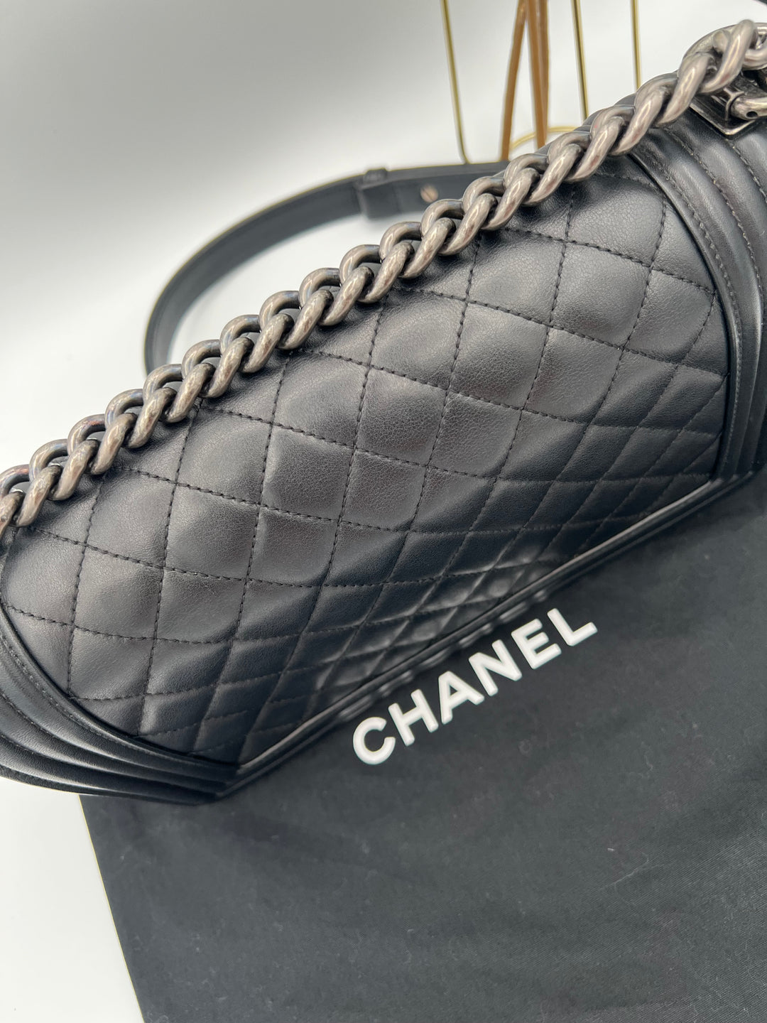 CHANEL LAMBSKIN OLD MEDIUM BOY