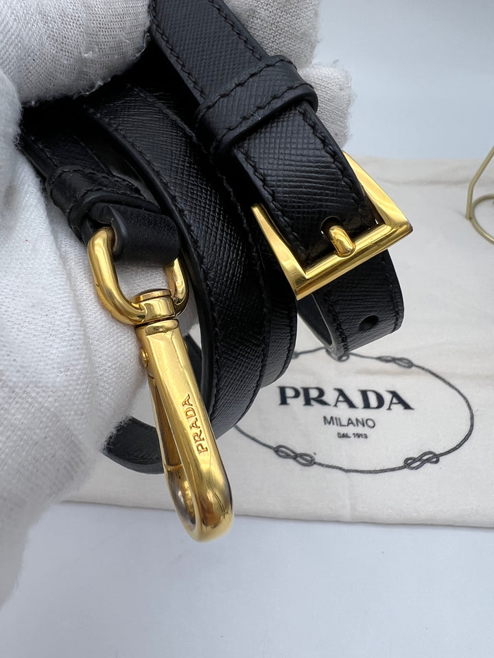 PRADA NYLON AND SAFFIANO CAMERA BAG
