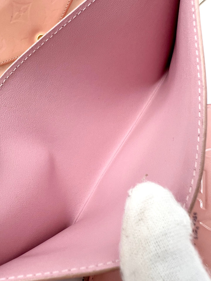 LOUIS VUITTON FELICIE IN PINK PATENT LEATHER