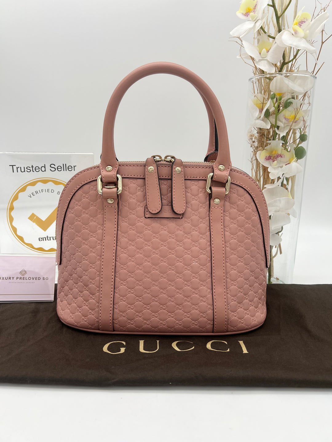 GUCCI MICROGUCCIMA MINI DOME 2 WAY BAG