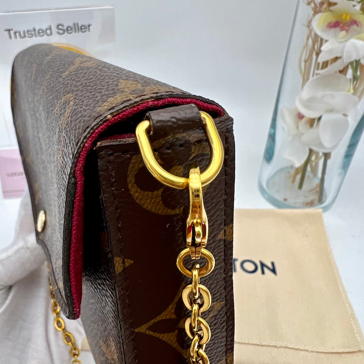 LOUIS VUITTON FELICIE MONOGRAM( RFID )