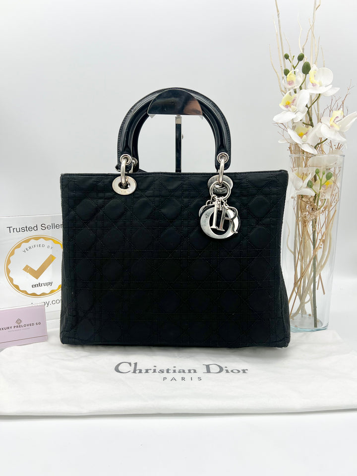 CHRISTIAN DIOR LADY DIOR CANVAS