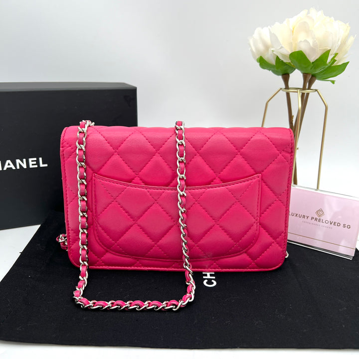 CHANEL WALLET ON CHAIN LAMBSKIN