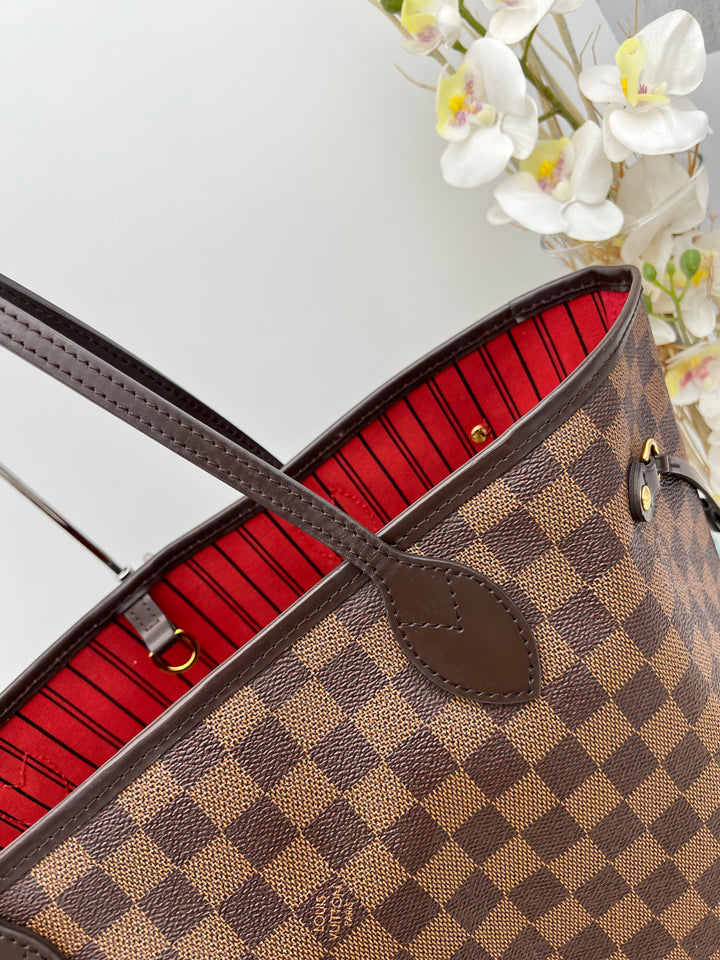 LOUIS VUITTON NEVERFULL MM DAMIER W/ POUCH (RFID)