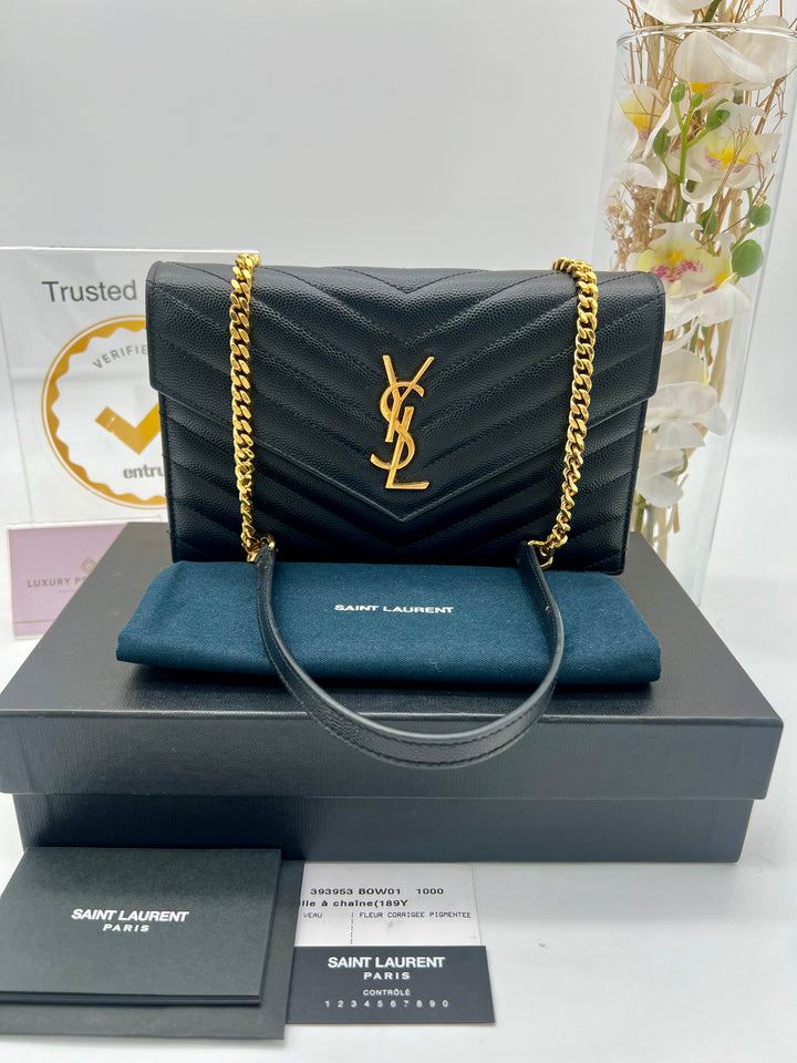 YVES SAINT LAURENT MONOGRAM ENVELOPE