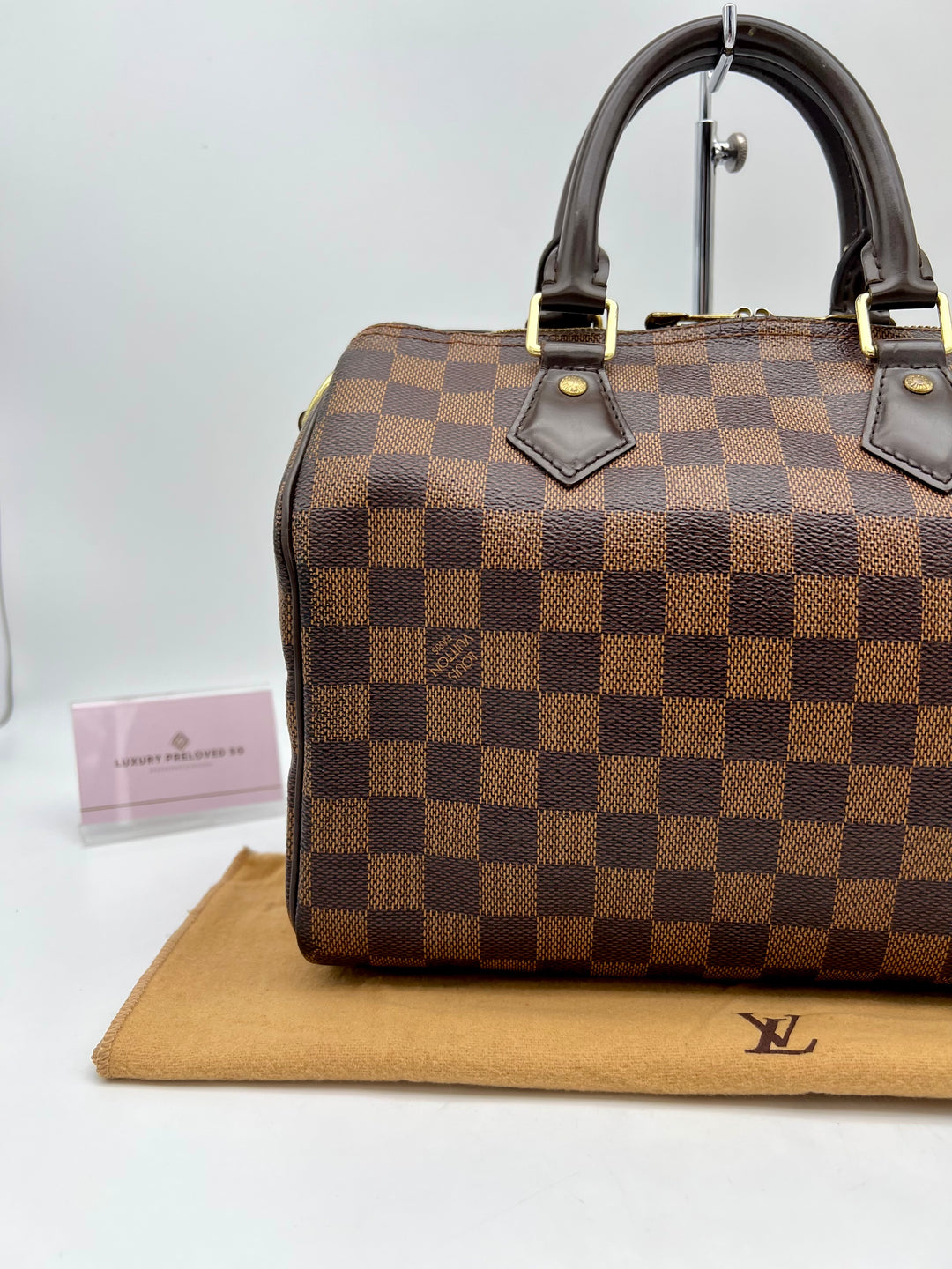 LOUIS VUITTON BANDOULIERE 25 DAMIER EBENE